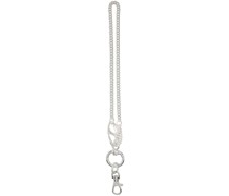 Silver Brush Drop Keychain