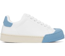 White & Blue Dada Bumper Sneakers