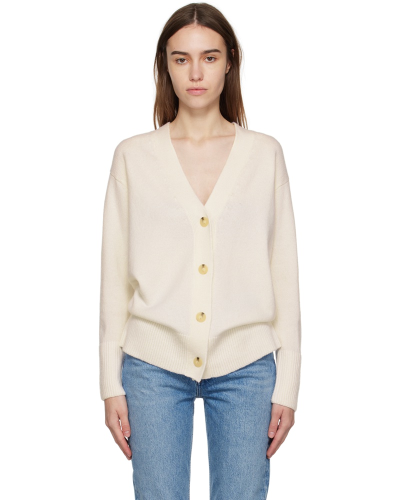 Vince Damen Off-White Weekend Cardigan