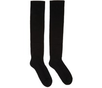 Black Knee-High Socks