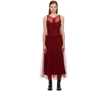 Red & Black Loretta Midi Dress
