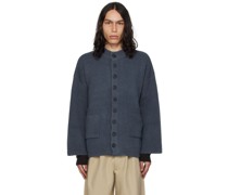 Blue Round Cardigan