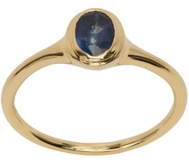 Gold Sapphire Ondine Ring