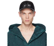 Black Quilted Basic Cap
