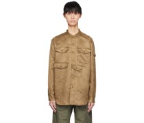Khaki North Western Faux-Suede Shirt