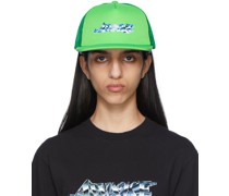Green Chrome Logo Trucker Cap