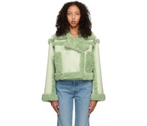 SSENSE Exclusive Green Kristy Faux-Shearling Jacket