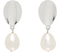 Silver Everyday Pearl Drop Earrings