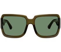 Khaki Linda Farrow Edition Sunglasses