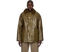 Khaki Original Reversible Shearling Jacket