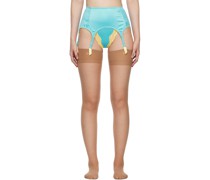 SSENSE Exclusive Blue Garter Belt
