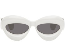 Gray Inflated Cat-Eye Sunglasses