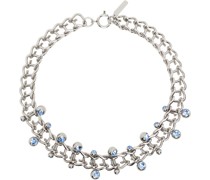 SSENSE Exclusive Silver & Blue Mindy Necklace