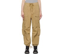 Beige Freight Cargo Pants