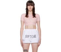 SSENSE Exclusive Pink 'I Don't Care' T-Shirt