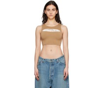 SSENSE Exclusive Beige Thermal Tank Top