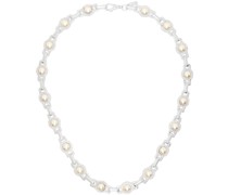 SSENSE Exclusive Silver Pearl Romeo Link Necklace