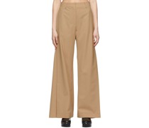 Tan Polyester Trousers