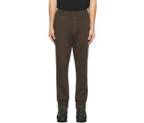 Brown Pleated Lounge Pants