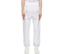 Gray Butterfly Sweatpants