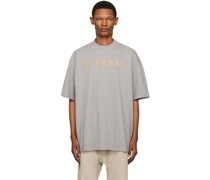 Gray Flocked T-Shirt