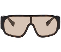 Brown Logo Aviator Sunglasses