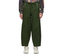 Green Organic Cotton Trousers