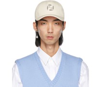 Beige Undyed 'Forever ' Baseball Cap