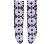 SSENSE Exclusive Black & Pink Long Socks