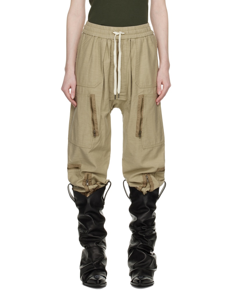 R13 Damen Khaki Flight Lounge Pants