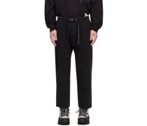 Black Loose Tapered Trousers