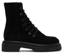 Black Suede College Boots