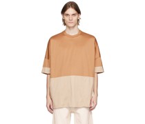 Off-White & Tan Reve Reversible T-Shirt