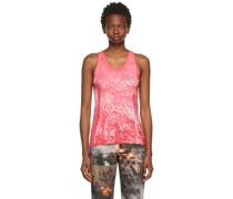Red Marble Dye Tank Top