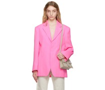 Pink Le Raphia 'La Veste D'Homme' Blazer