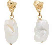 SSENSE Exclusive Gold Pearl Neb Drop Earrings