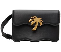 Black Micro Palm Beach Bag
