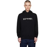 Black Printed Hoodie
