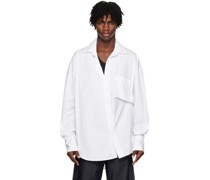 White Maxi Fold Shirt