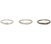 Spliced Band Ring Set