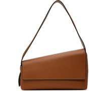 Brown Acute Shoulder Bag