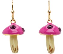 SSENSE Exclusive Pink Mushroom Earrings