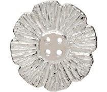 SSENSE Exclusive Silver Marigold Button