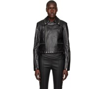 Black Studded Leather Jacket