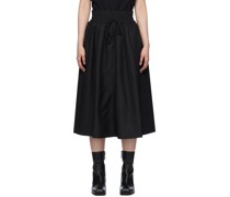 Black Meir Midi Skirt