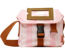 Pink & Off-White Mini Messenger Bag