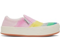 Multicolor Canvas Stripe Sneakers