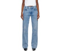 Blue Rhinestone Jeans