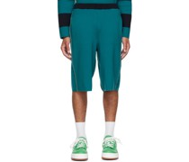 Blue Cotton Shorts
