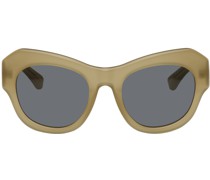 Tan Linda Farrow Edition Cat-Eye Sunglasses